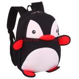 制LOGO可爱卡通幼儿园儿童学生书包动物企鹅潜水面料双肩背包