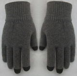 30%含量羊毛秋冬季男女士保暖触摸屏导电手套